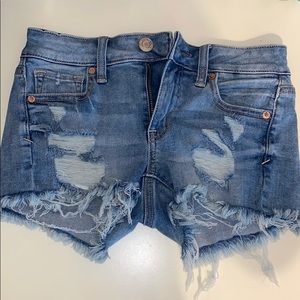 American Eagle ripped jean shorts